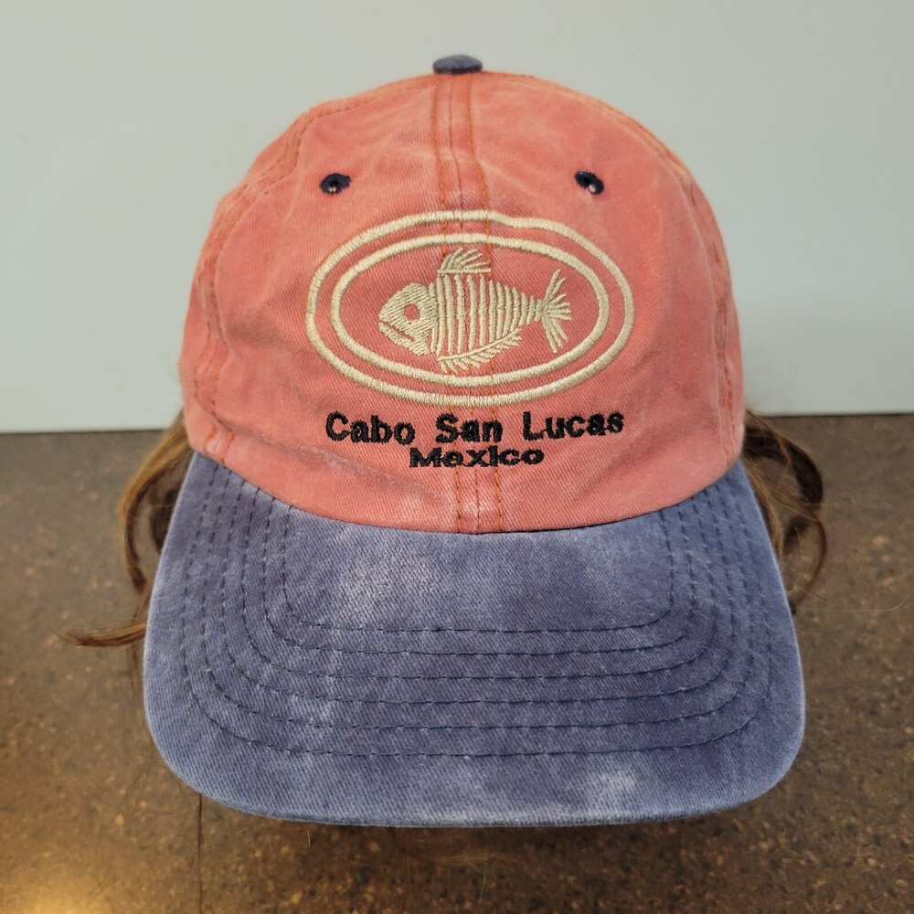 Cabo San Lucas Mexico Baseball Cap Women's Pink Purple Faded Strapback Hat